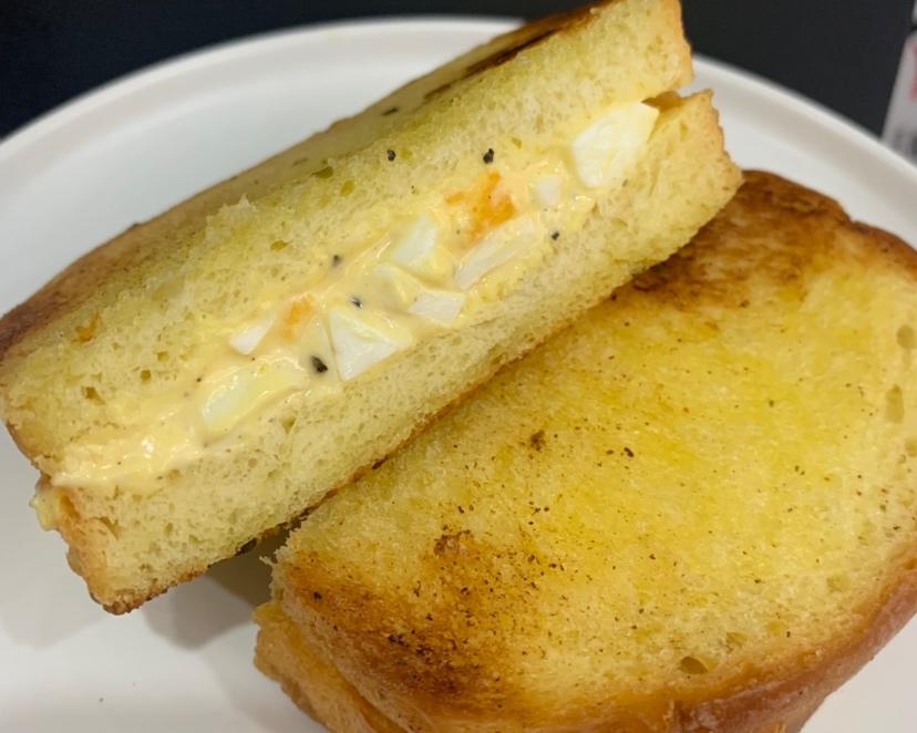 不想吃水煮蛋 那就来份鸡蛋三明治🥪的做法