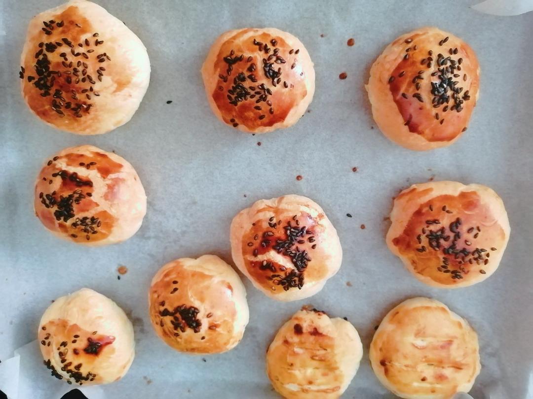 酥皮绿豆饼   酥得掉渣渣