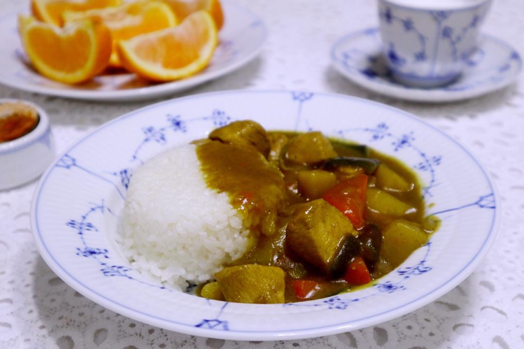 营养早餐～零失误咖喱鸡肉饭