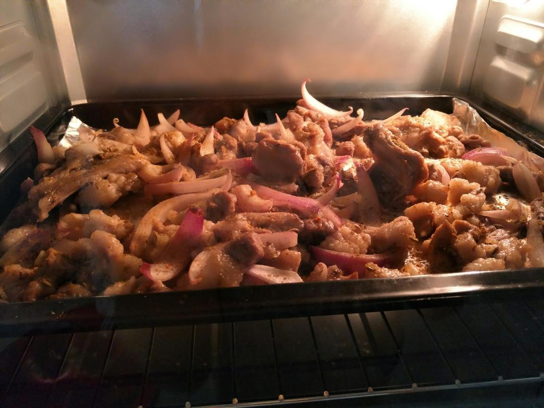 夕阳容颜谁的三分之一年做的烤箱烤羊肉