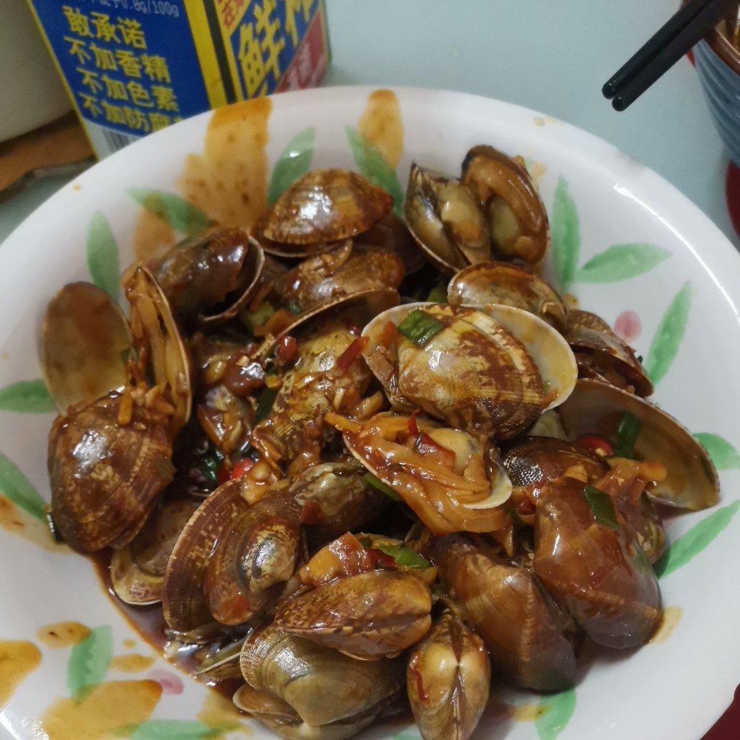 秒杀路边摊‼️巨好吃的爆炒花甲‼️辣炒花蛤