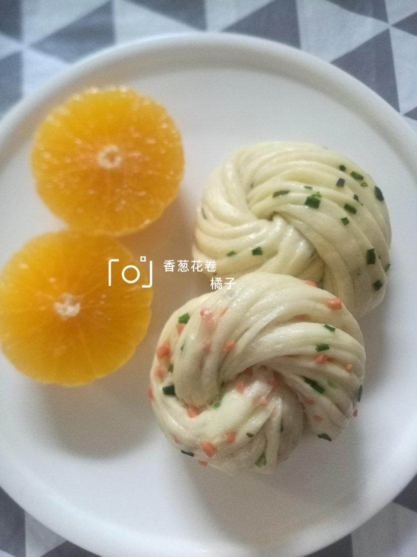 最好吃的火腿葱香花卷—附让葱不变黄的小窍门