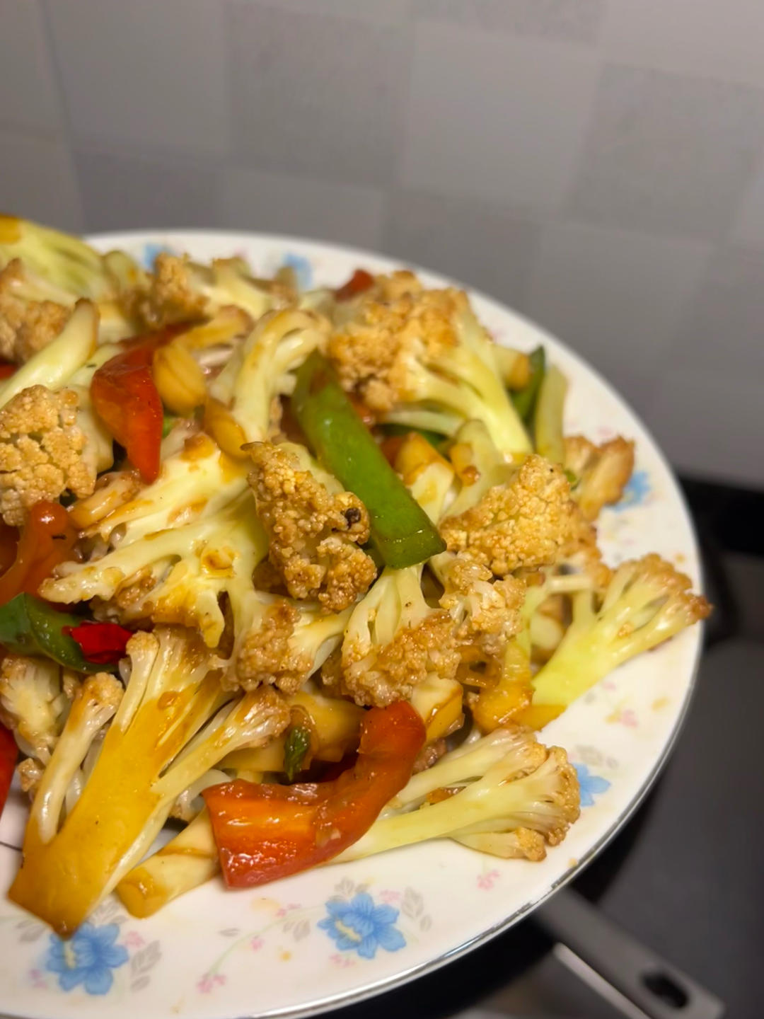 和饭店一个味道的干锅花菜