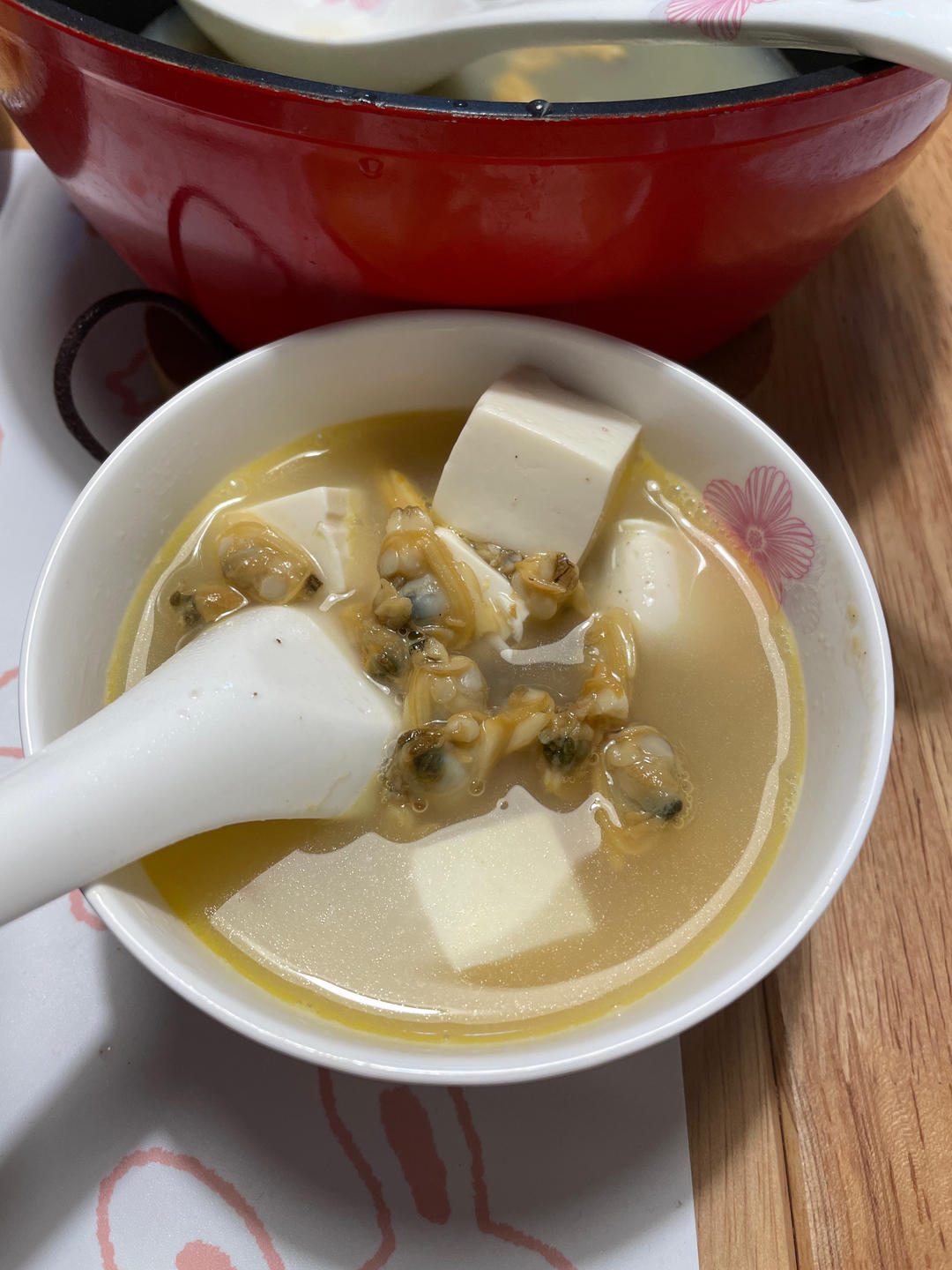 豆腐蛤蜊汤