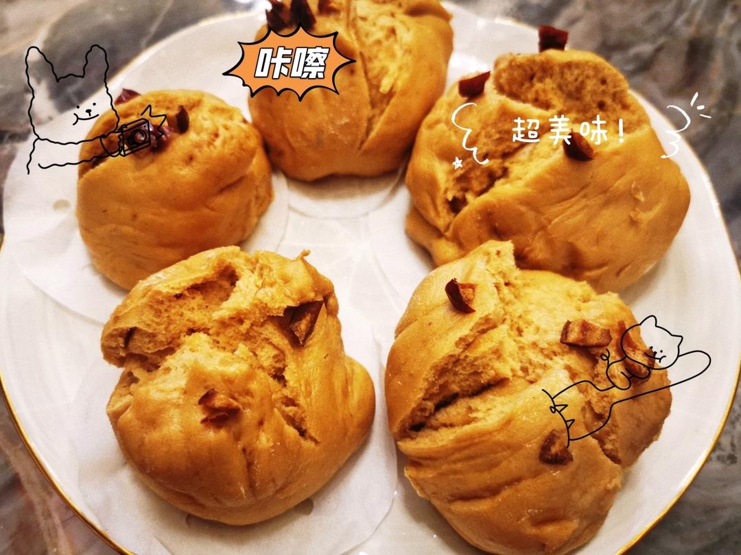 妥妥的红糖开花馒头