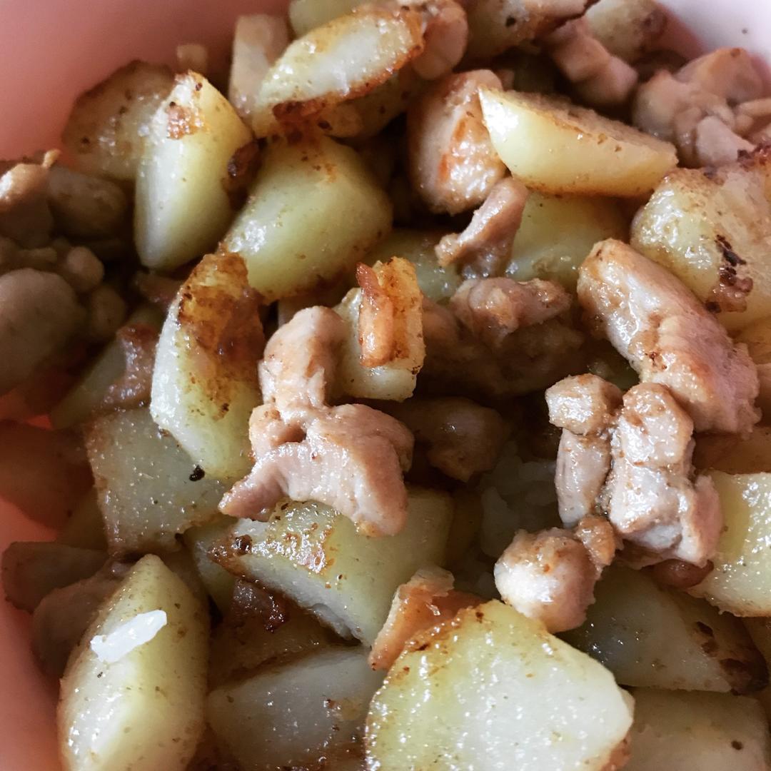 孜然鸡肉土豆丁