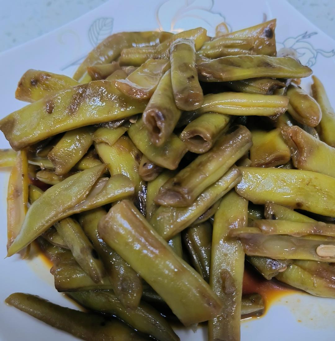 超简单焖胖豆角