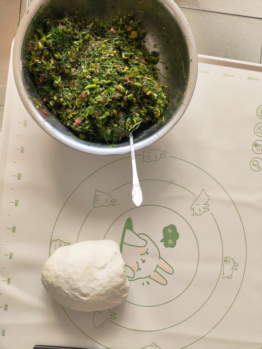 手工揉面三分钟，又韧又薄又好包的饺子皮