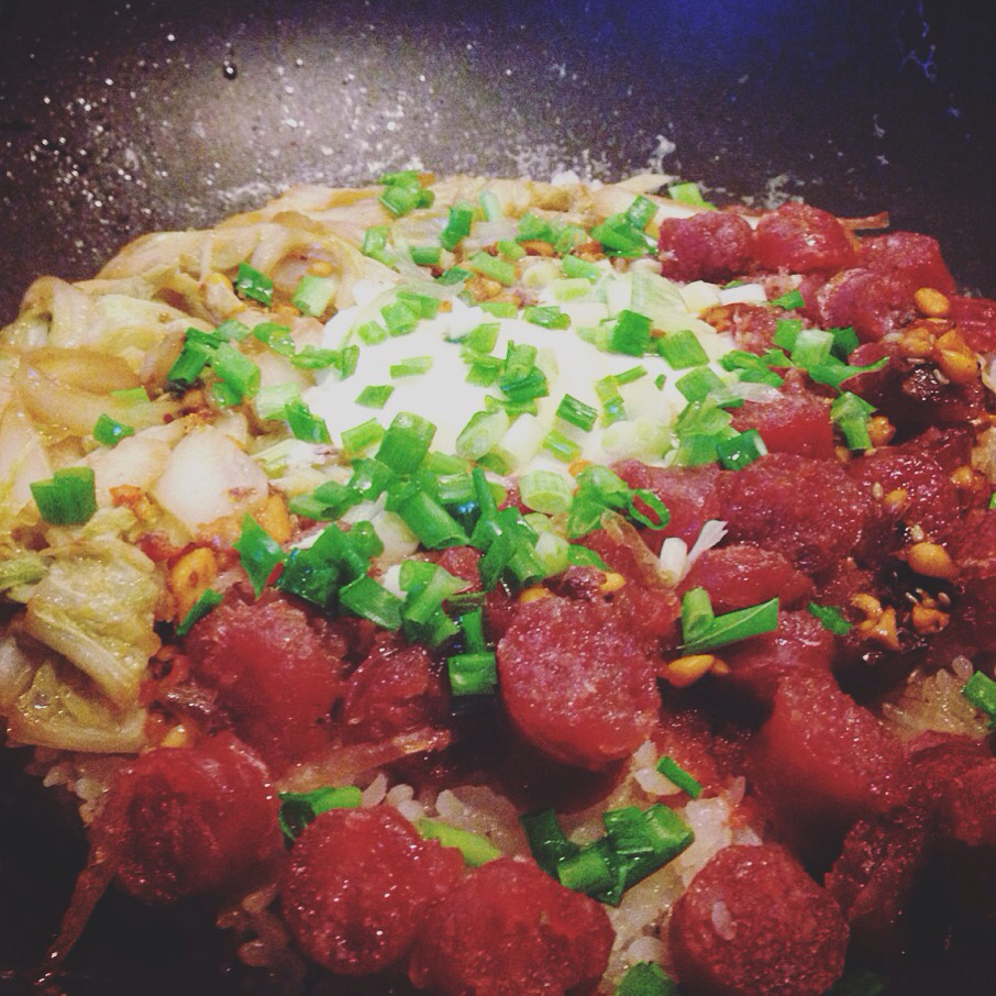 香肠煲仔饭