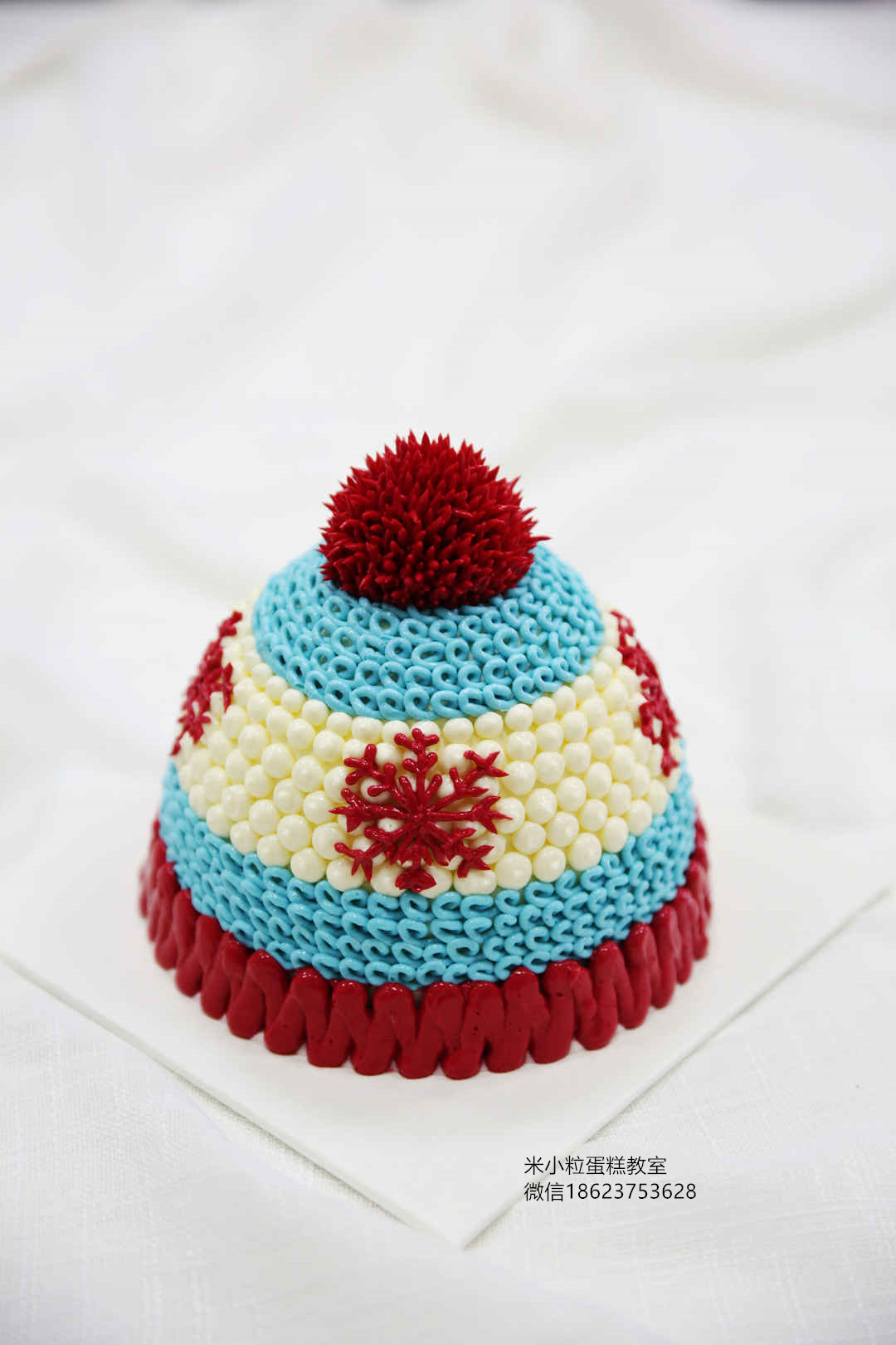 暖心暖胃的毛线帽裱花蛋糕的做法