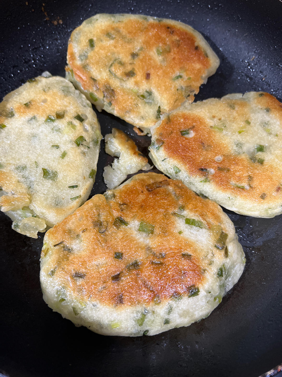 早餐:超简单发酵葱饼🫓