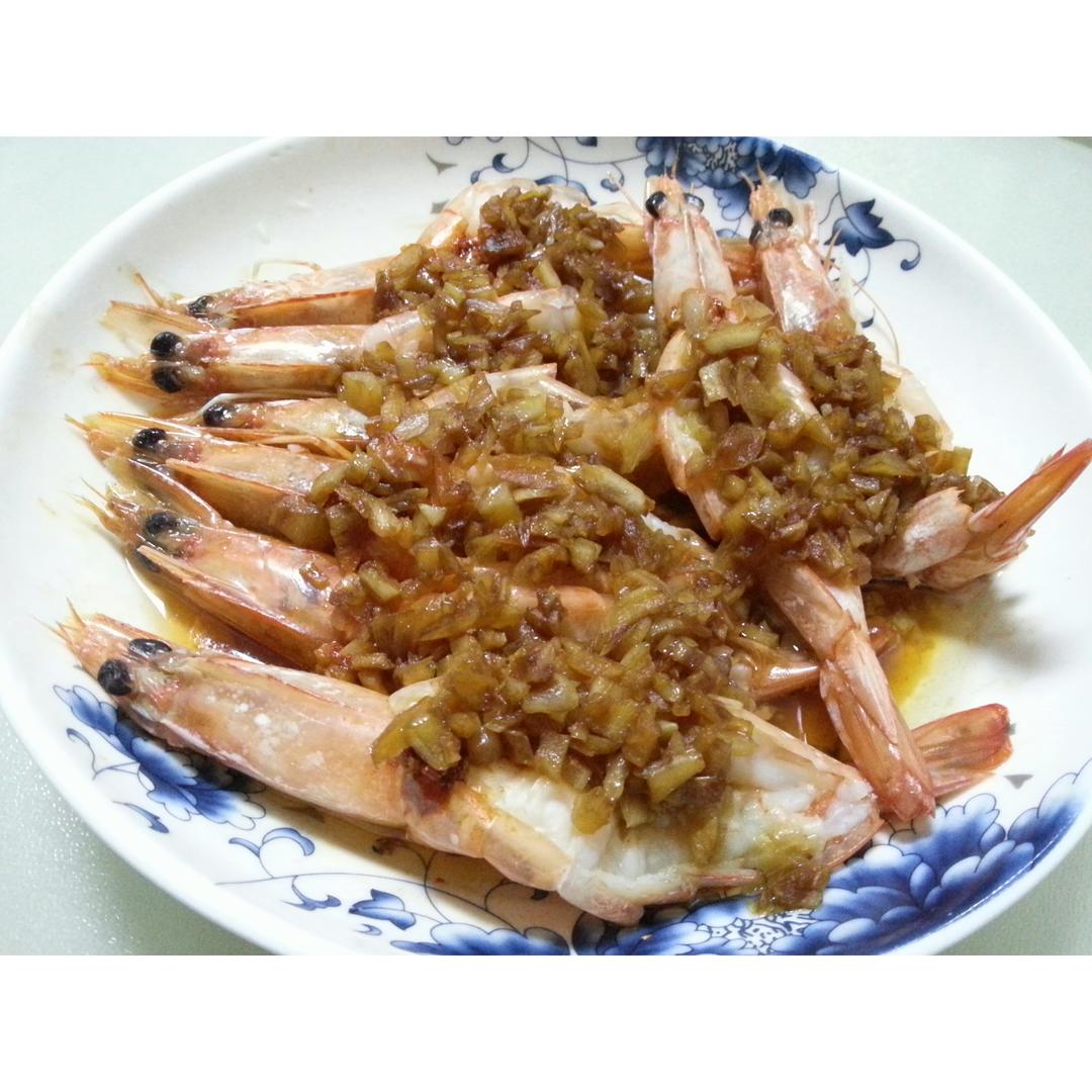 蒜蓉蒸虾