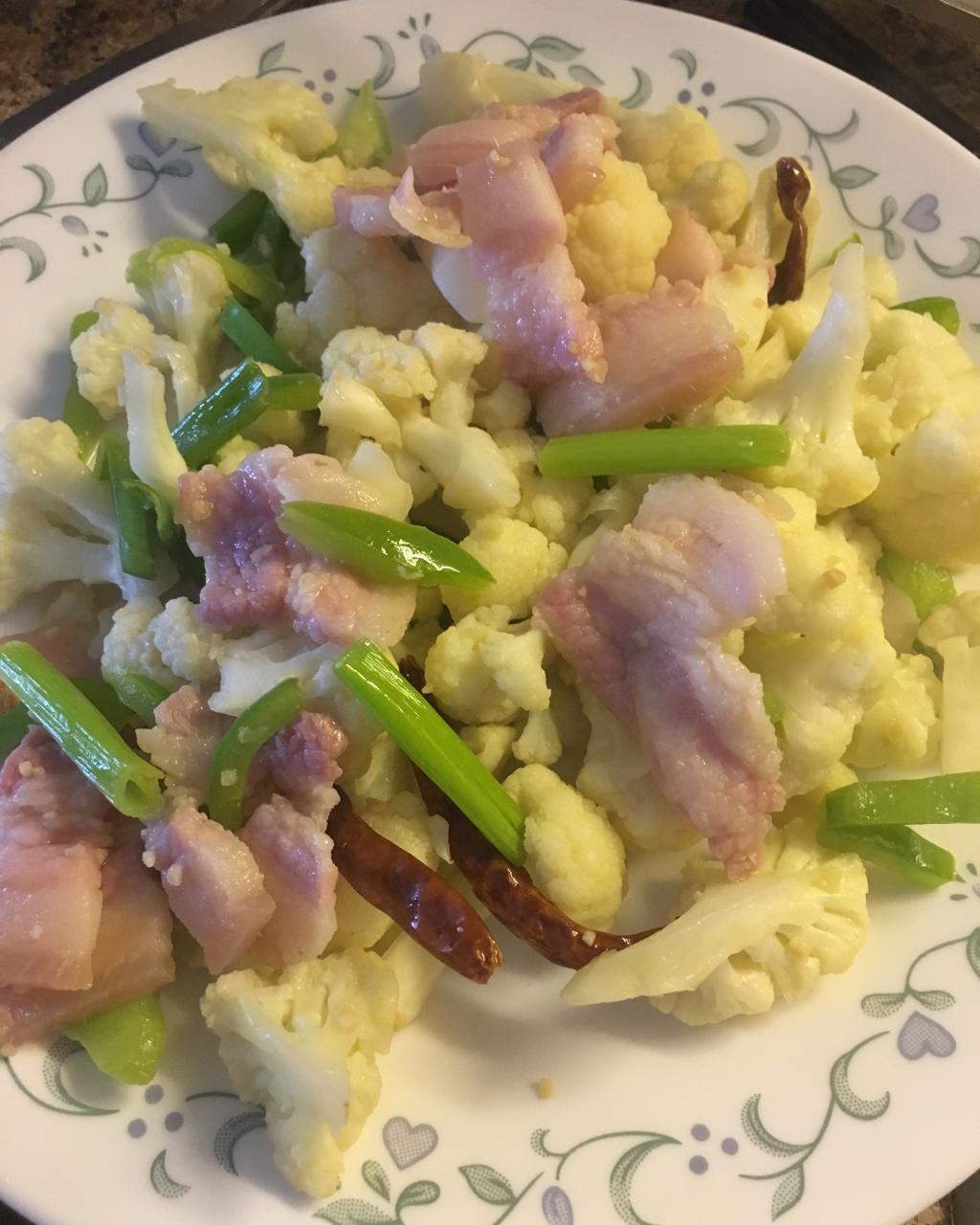老丁的私房菜-干锅花菜