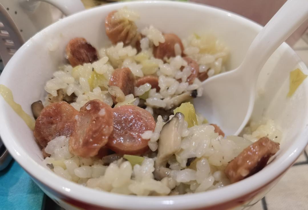 懒人包菜腊味饭