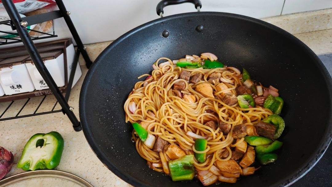 比餐厅好吃的黑椒牛柳意面🍝零失败简单教程