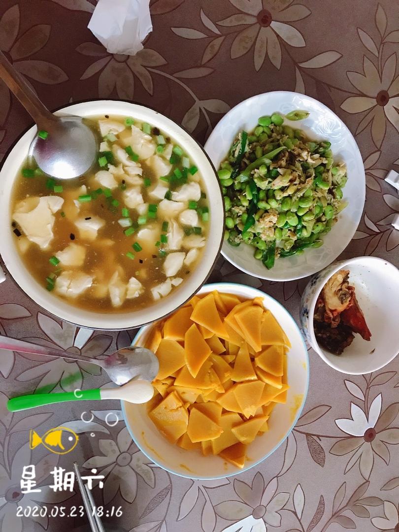 最简单的毛豆炒鸡蛋