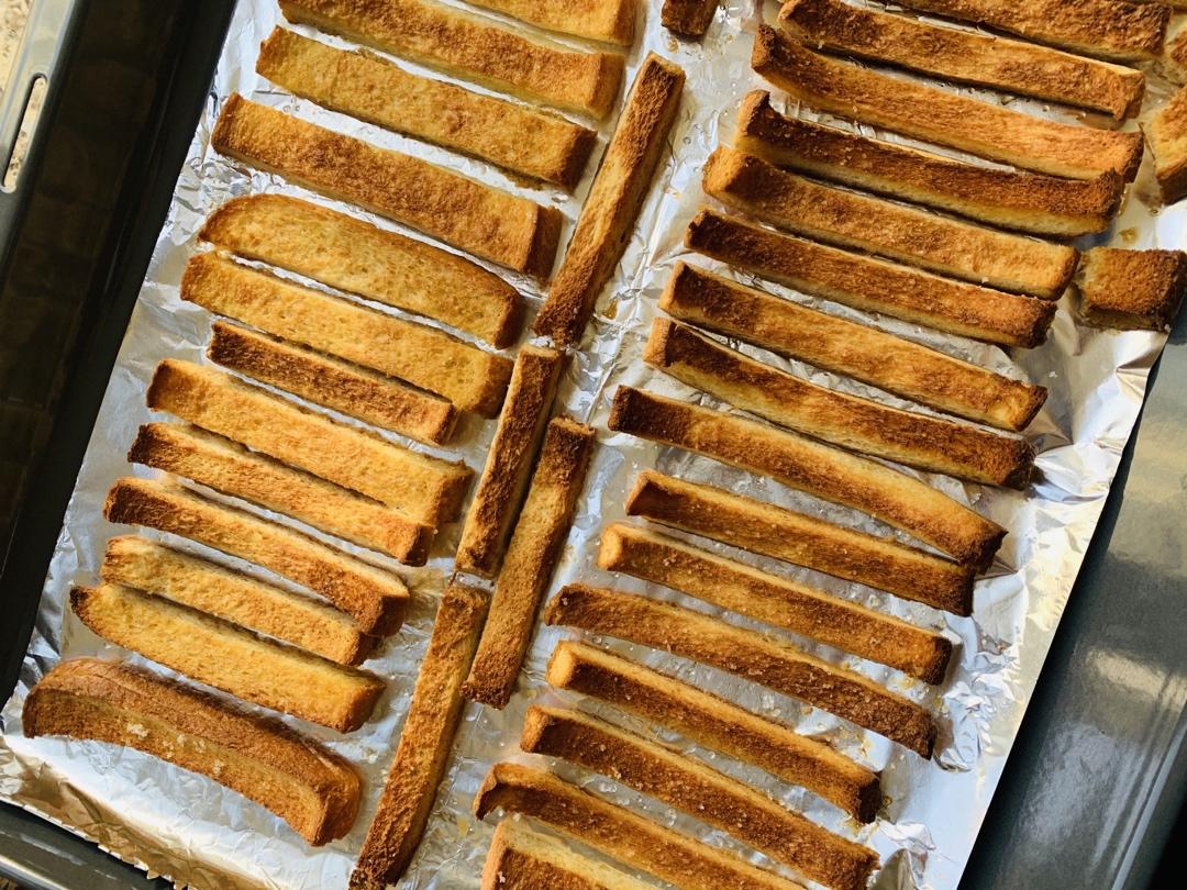 消耗吐司🍞超香超简单咖啡面包条