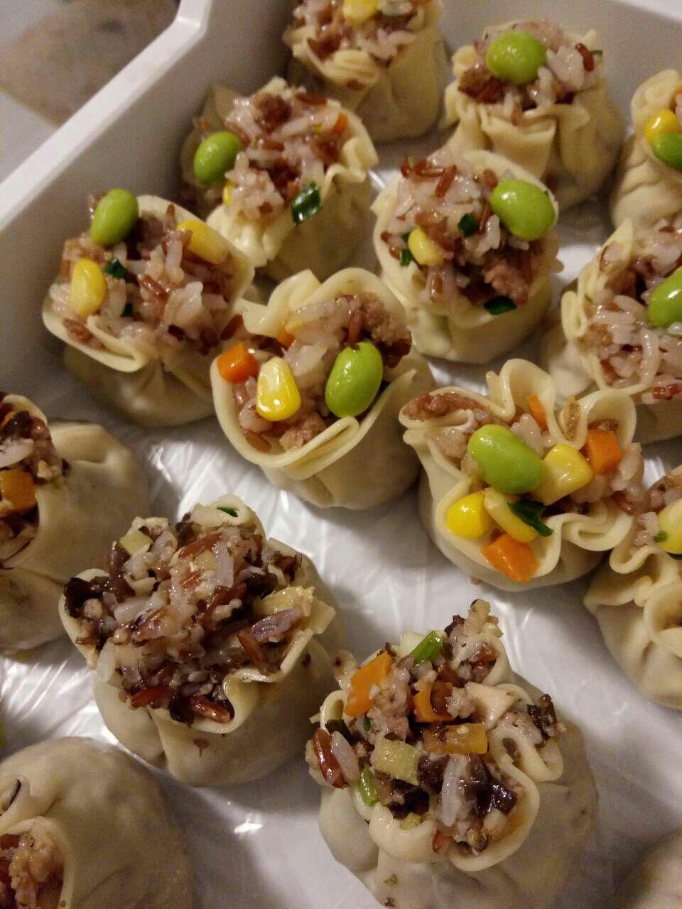 甜豆玉米烧卖