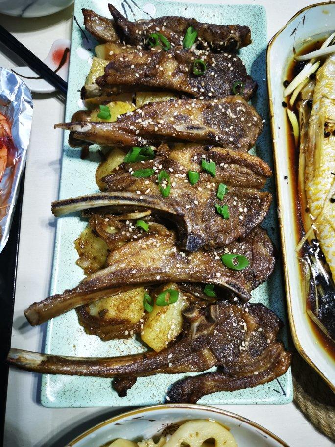 超好吃的烤羊排烤箱版