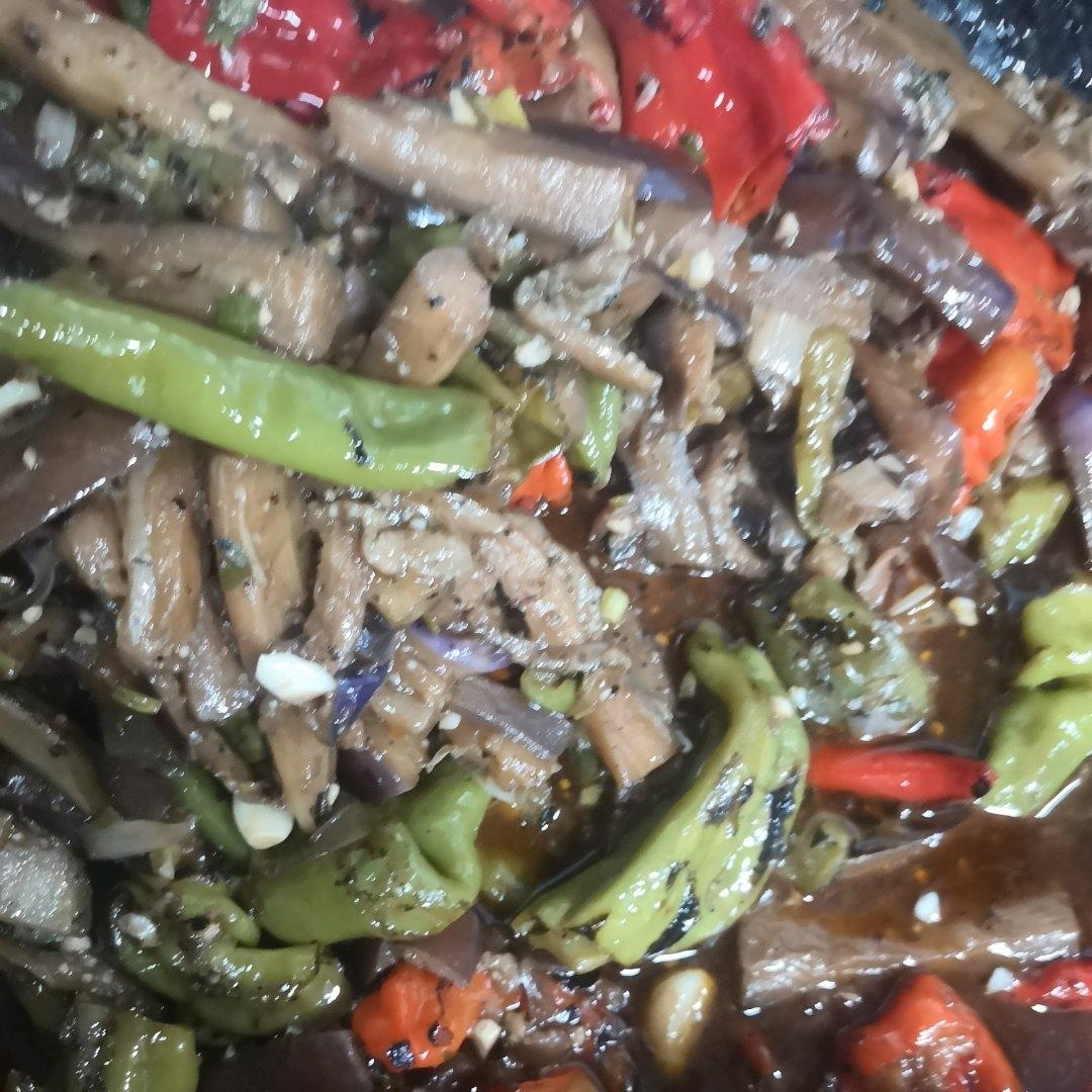 虎皮辣子烧茄子