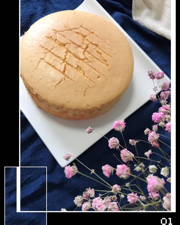 戚风蛋糕（不回缩，裱花打底首选）