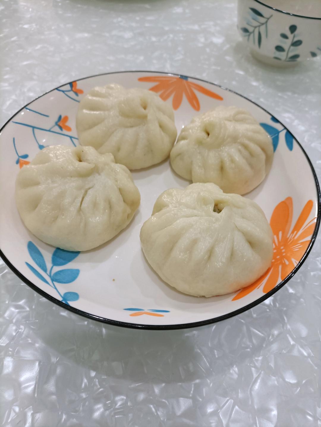 猪肉包子（附视频。一次性发酵。）