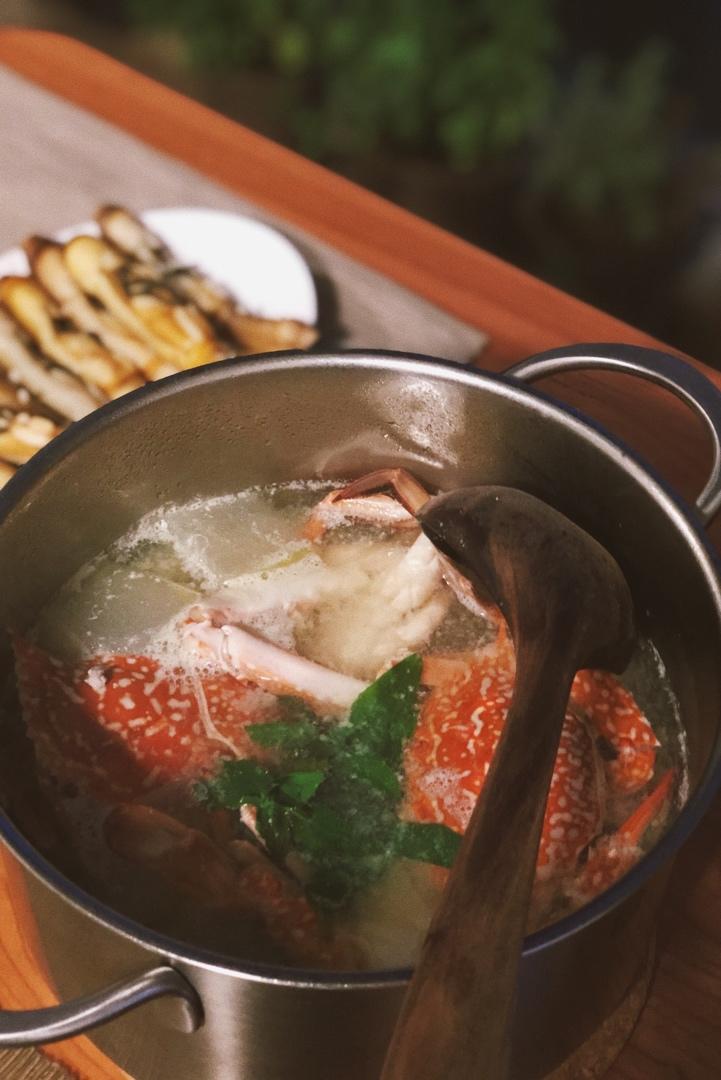 鲜甜梭子蟹冬瓜菜脯汤