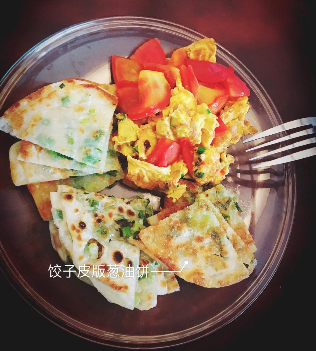 饺子皮葱油饼