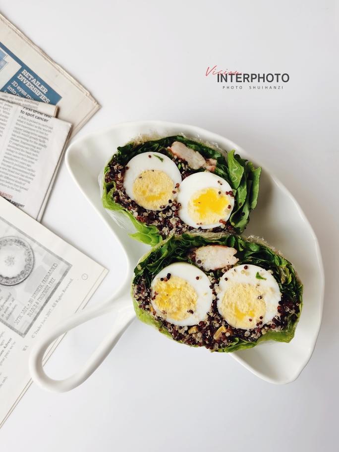 生菜藜麦三明治～不太正经的三明治的做法