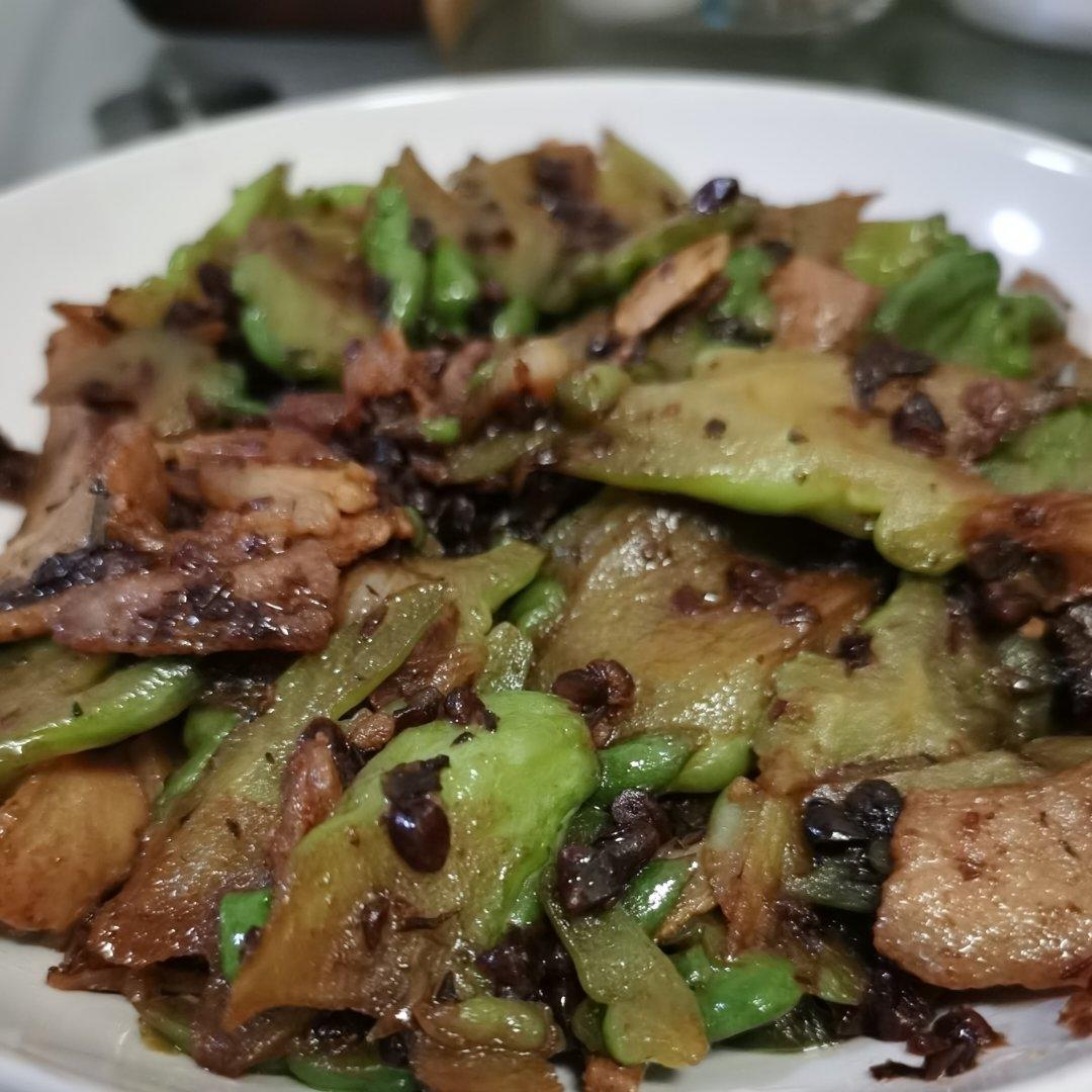 家常菜：豆豉苦瓜炒肉