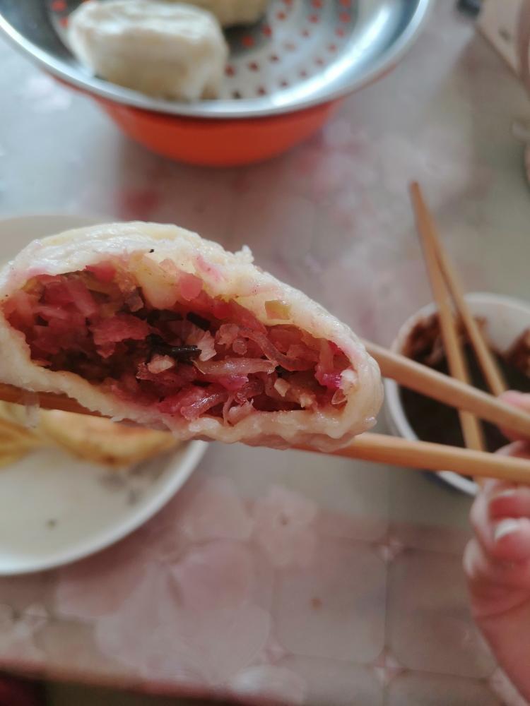 水萝卜馅包子