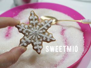 【圣诞姜饼】超简单の雪花糖霜饼干的做法 步骤8