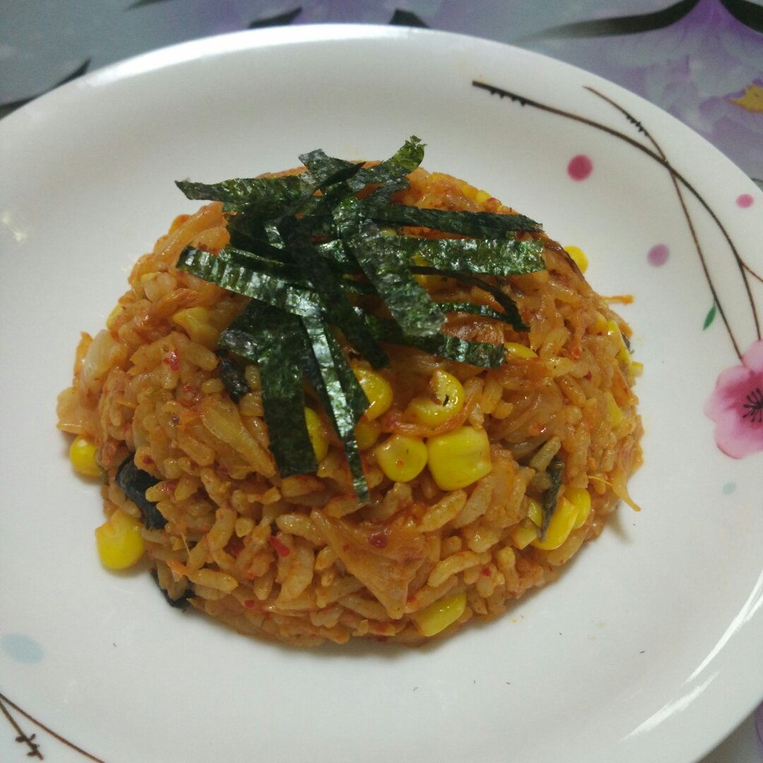 火炉火版 芝士泡菜玉米炒饭