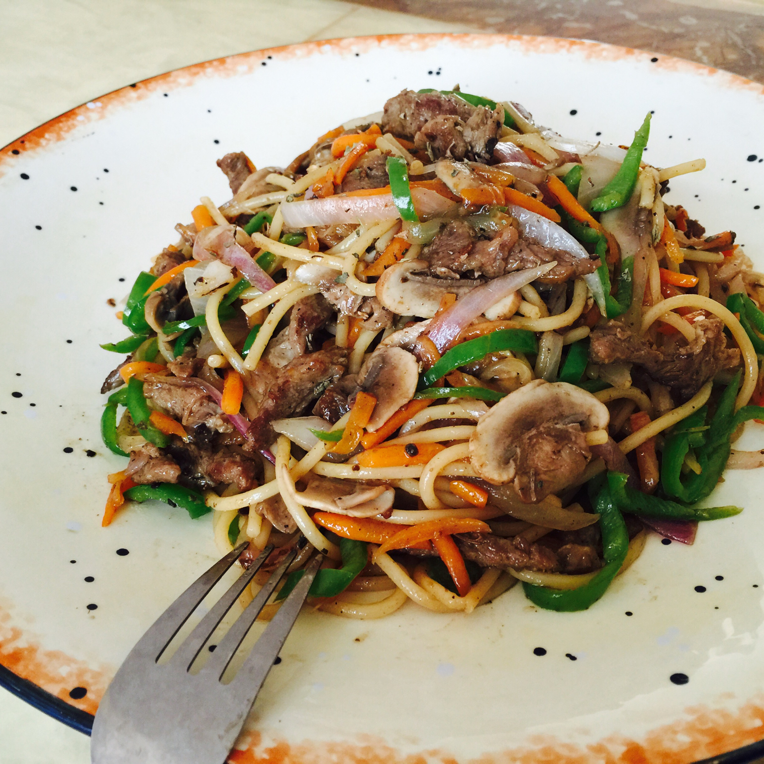 黑胡椒牛肉意大利面