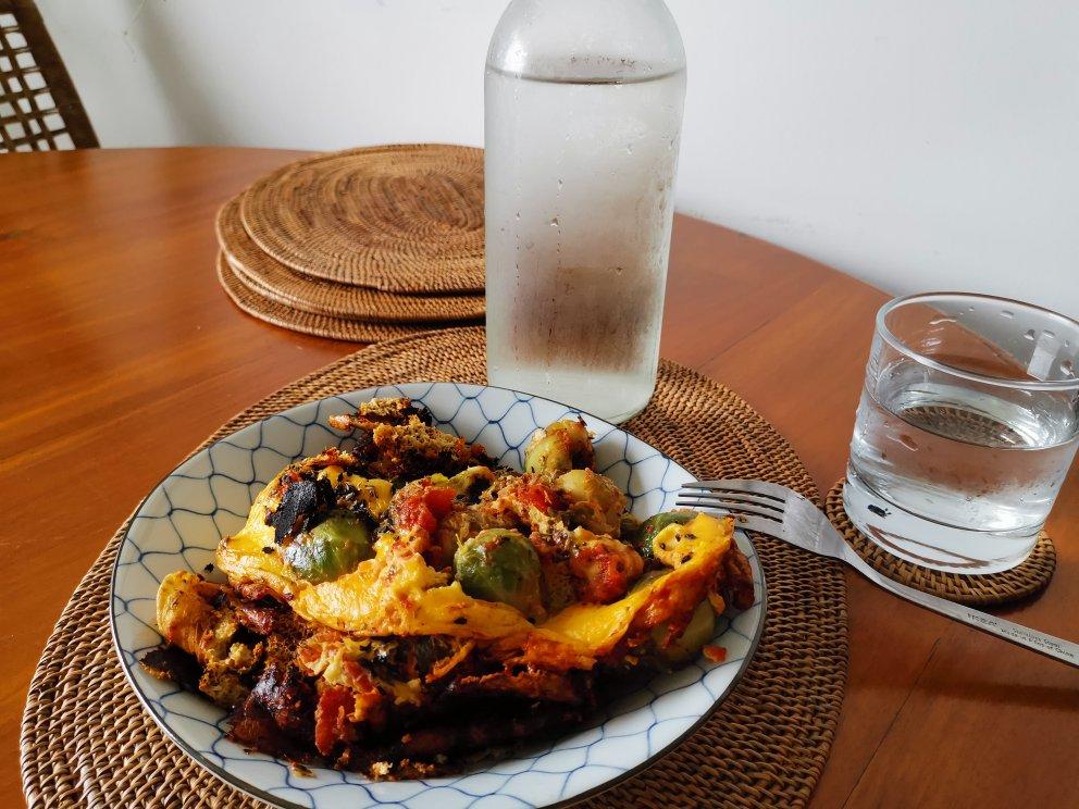 Keto Brussel sprout Omenlette