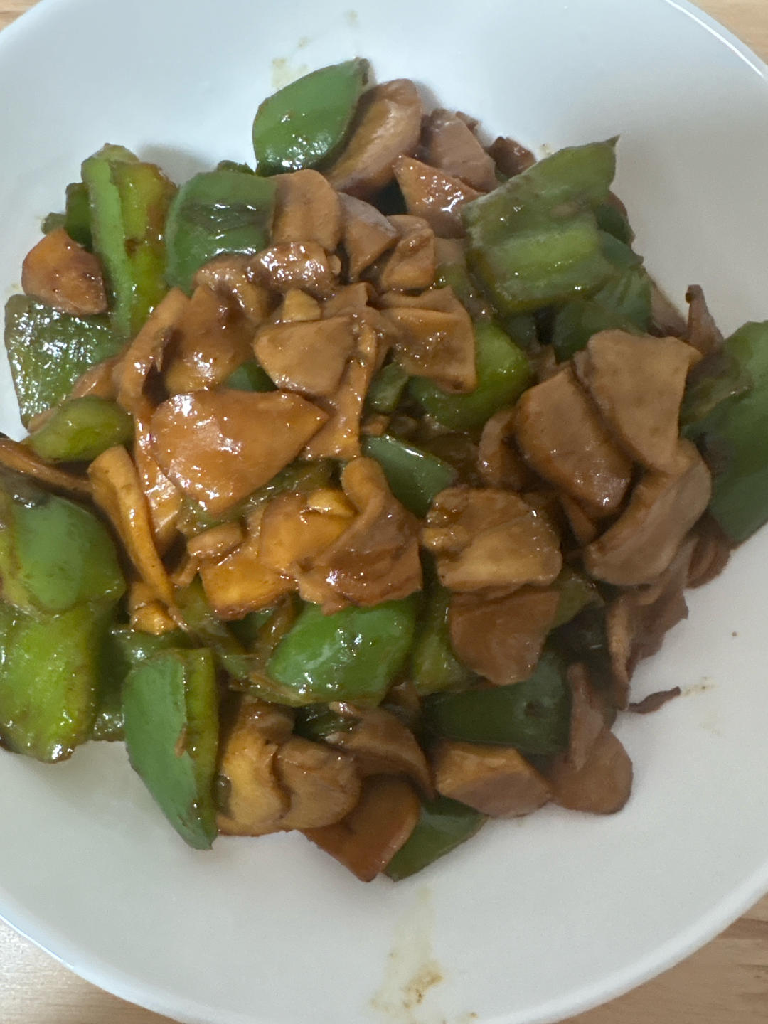 青椒素炒杏鲍菇