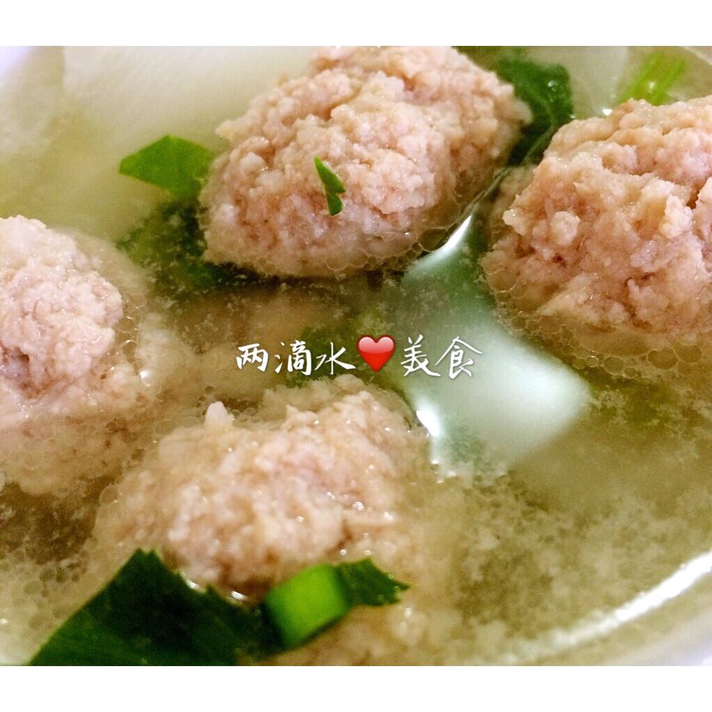 荠菜肉丸子