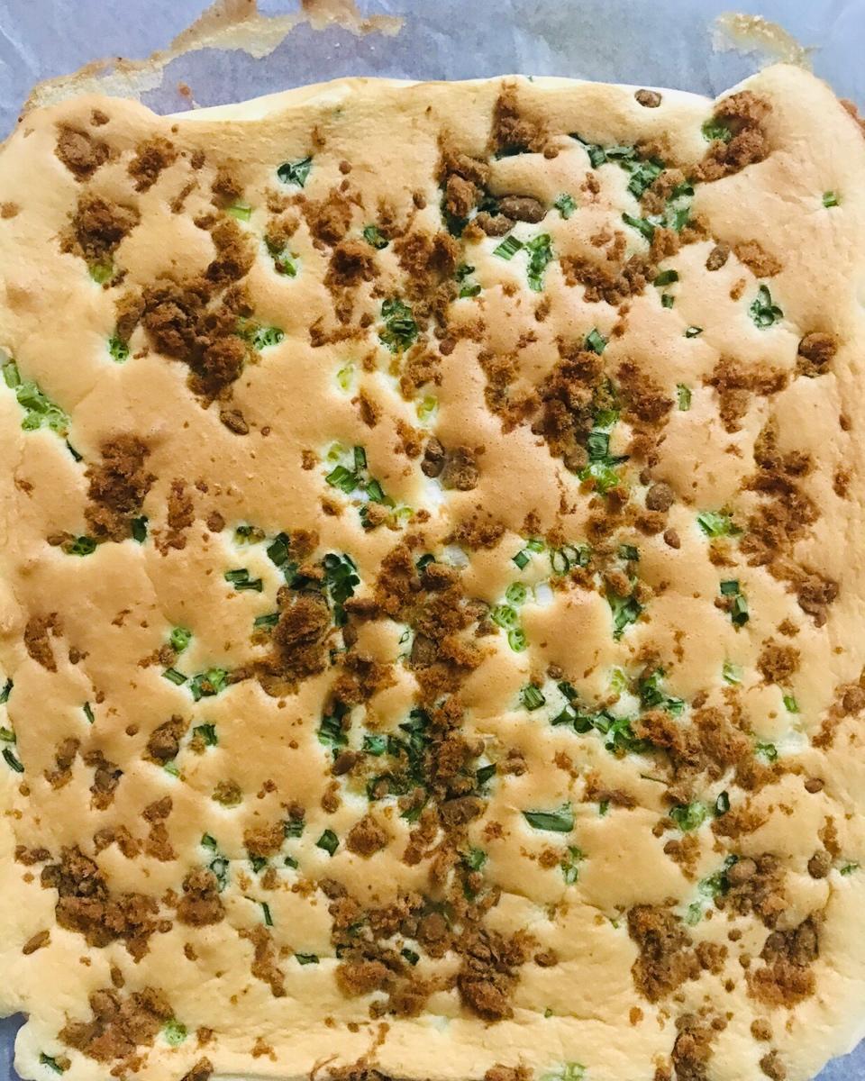 香葱肉松肥蛋糕卷～