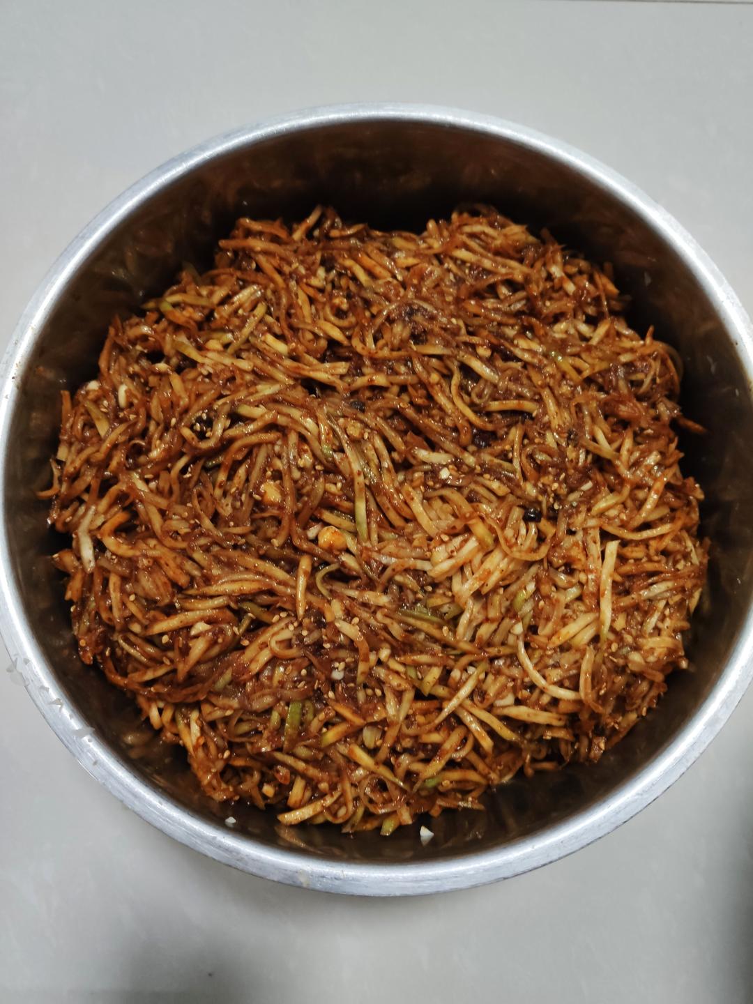 腌芥菜丝的做法