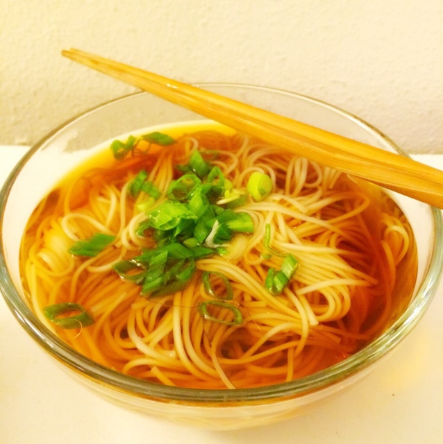 小葱麻油酱油面