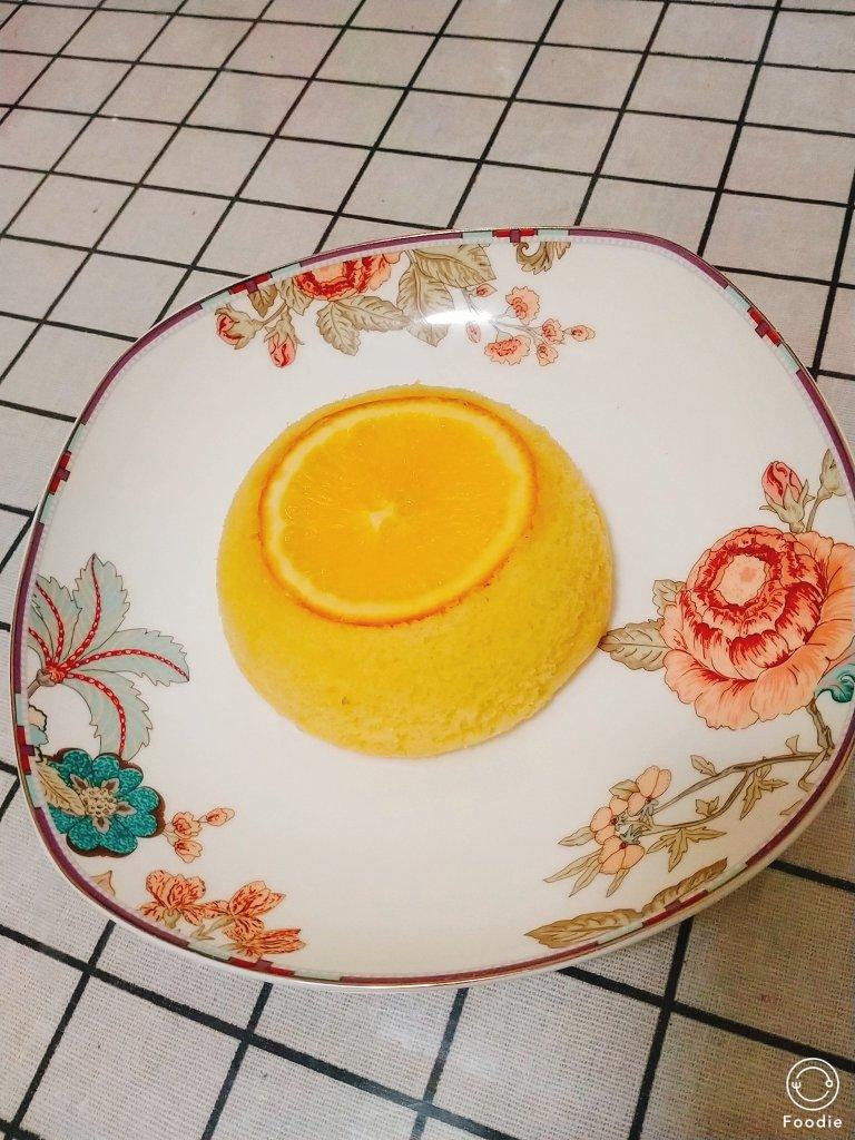 香橙蒸蛋糕