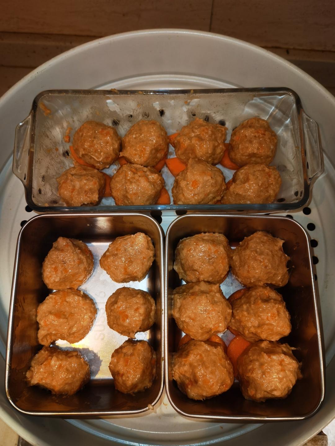 清蒸藕丁肉丸子