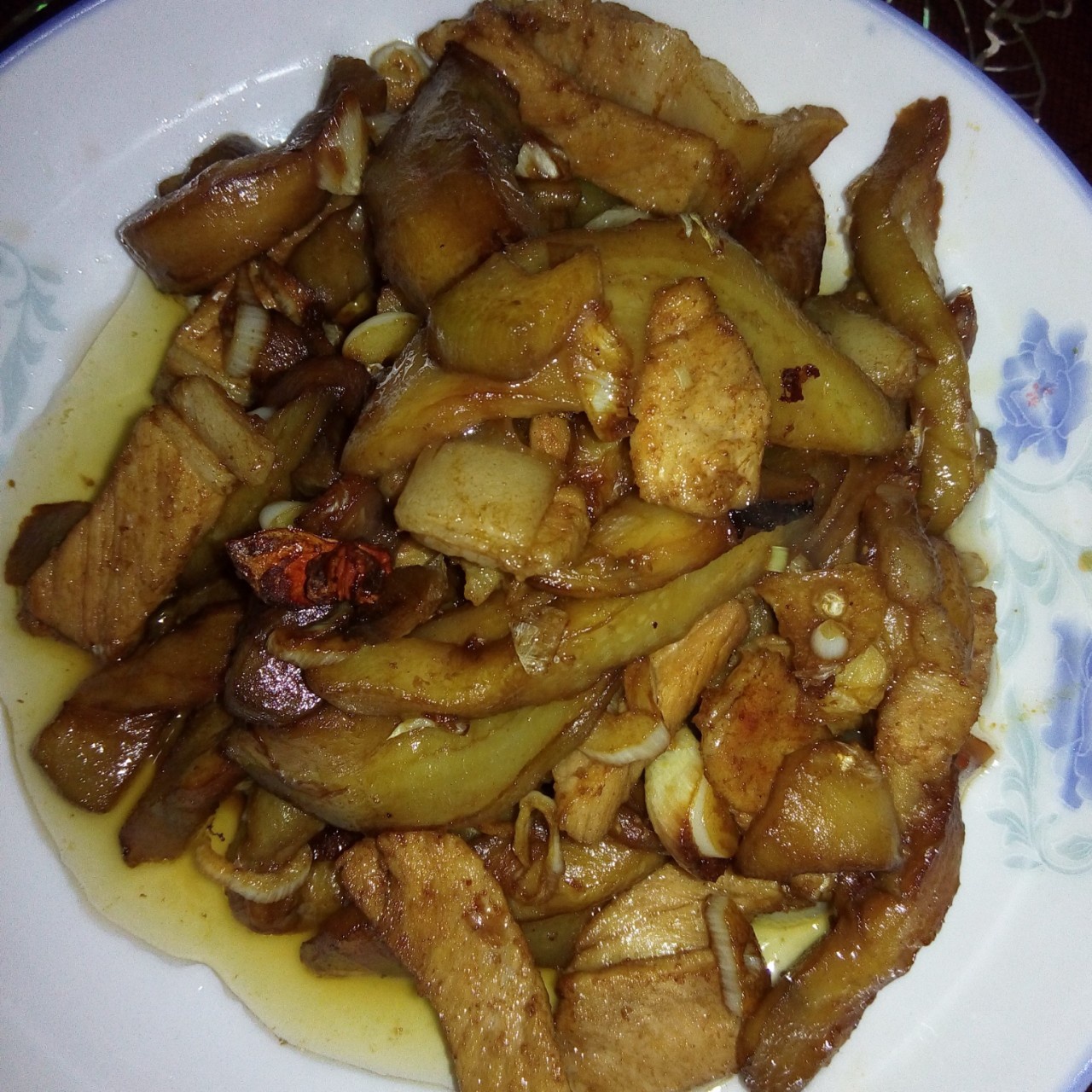 老丁的私房菜-油焖茄子