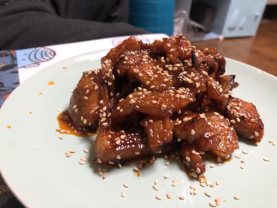 超正宗❗️平底锅版超快手韩式烤五花肉🔥