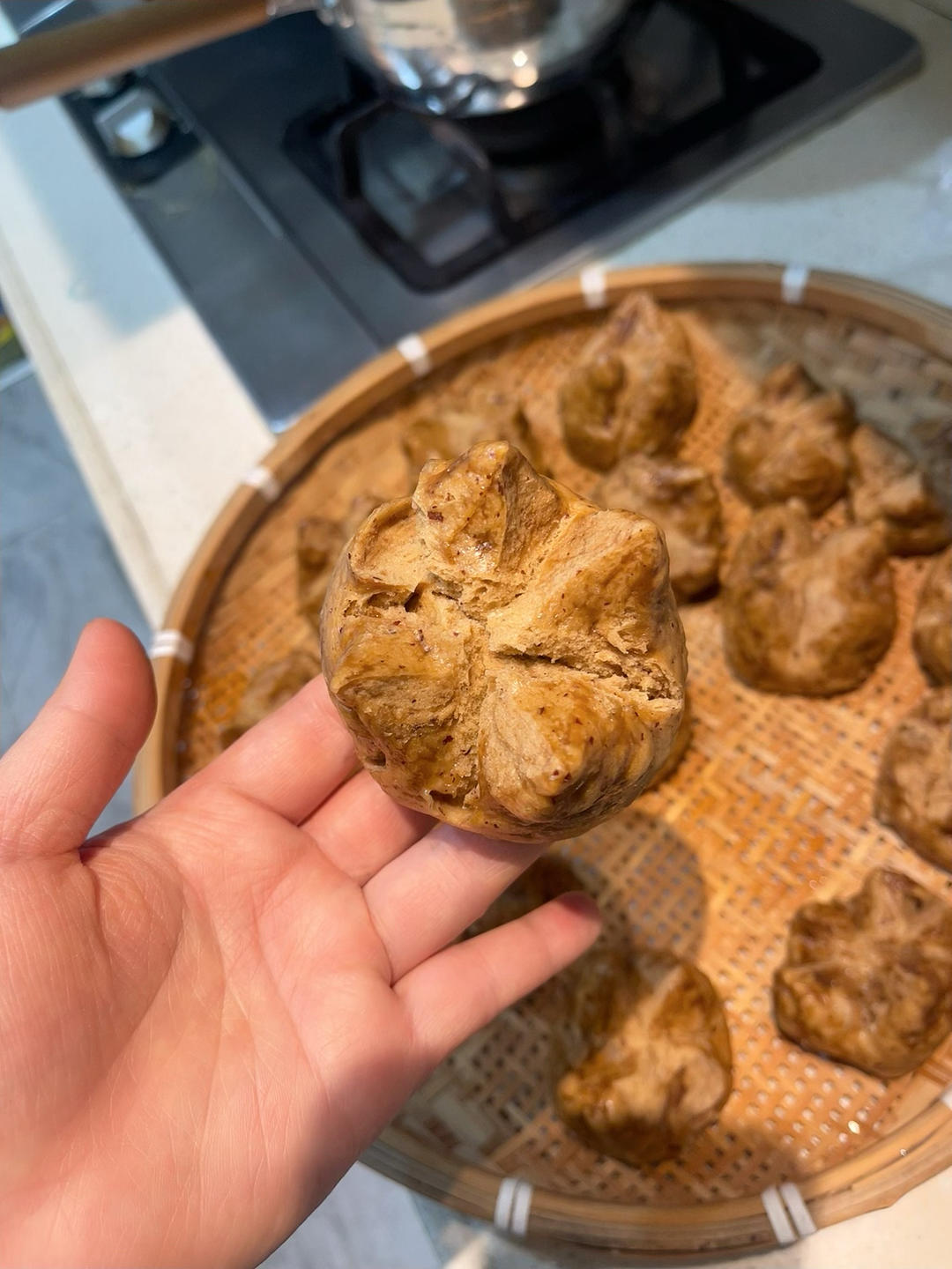 红糖红枣开花馒头（一次性发酵）