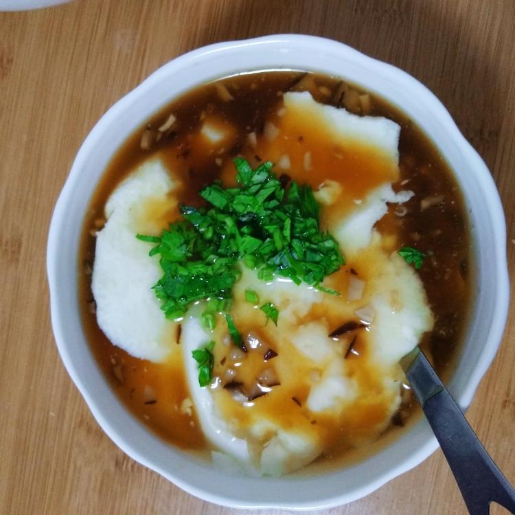 香菇卤豆腐脑