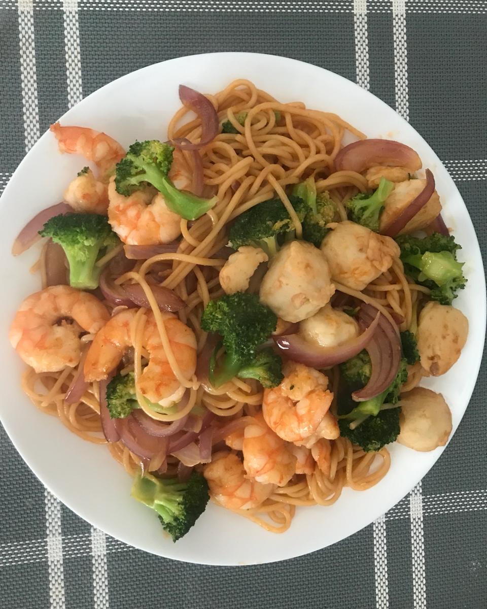 减脂|美味又低脂的虾油虾仁意大利面