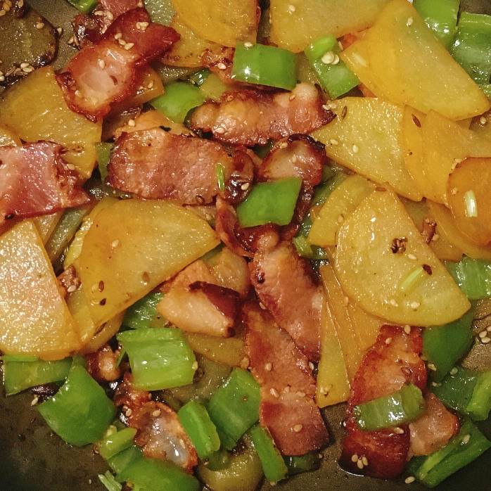 【半小时开饭】香煎培根土豆