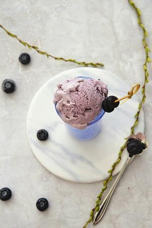 蓝莓酸奶冰淇淋的做法 步骤6