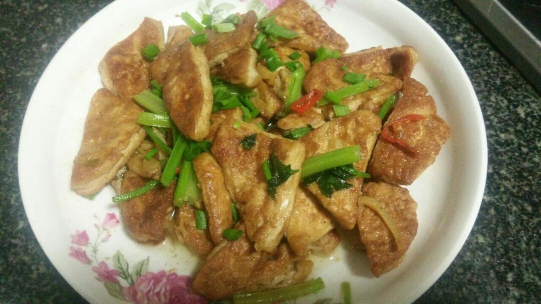 外酥里嫩的煎豆腐